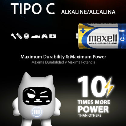 Batería Alcalina Maxell Tipo C