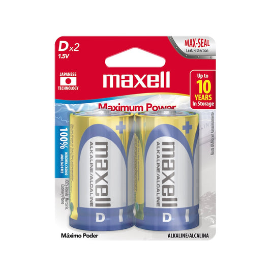 Batería Alcalina Maxell Tipo D