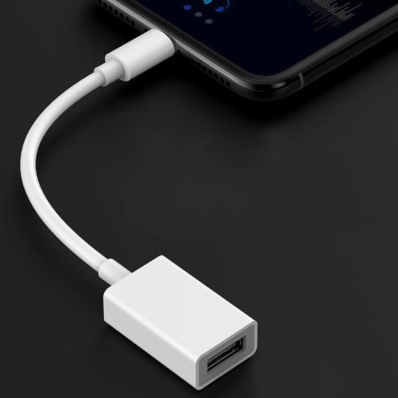 Adaptador OTG lightning a usb