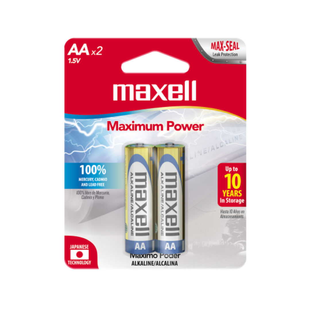 Batería Alcalina Maxell AA