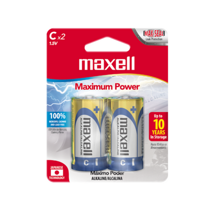 Batería Alcalina Maxell Tipo C