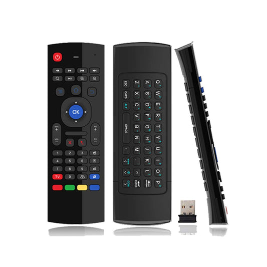 Mini teclado y air fly mouse para smart tv