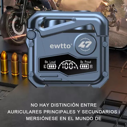 Audífonos Bluetooth estéreo plateados