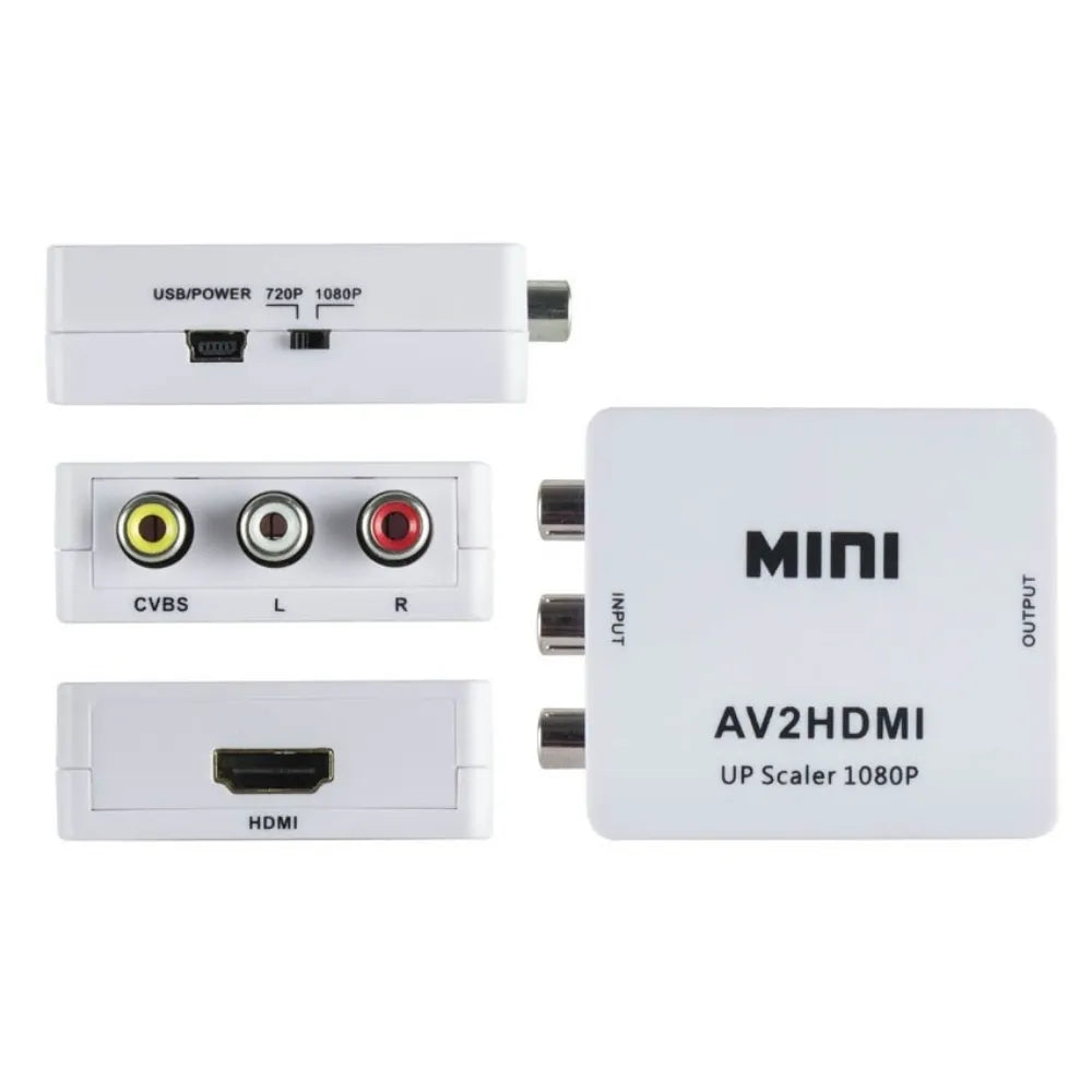 Adaptador audio y video de RCA A HDMI